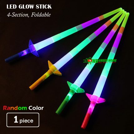 Telescopic LED Glow Stick Extendable LED Luminous Sword Kids Toy