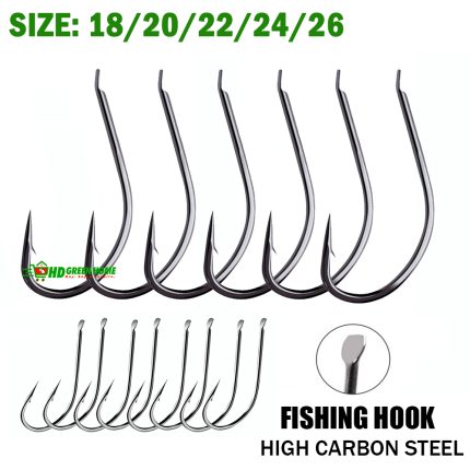 MARU Size 18/20/22/24/26 Fishing Hook Flat Head MARUSEIGO High Carbon Steel Fish Hooks