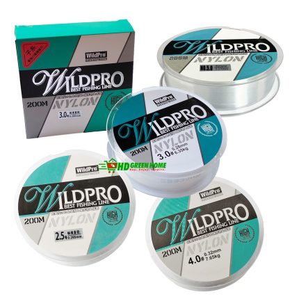 200M WildPro Nylon Fishing Line 2.5/3.0/4.0/5.0 Strong Monofilament Fishing Wire