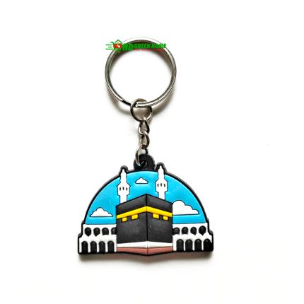 PVC Makkah Keyring Islamic Mosque Key Ring Mecca Keychain Key Holder