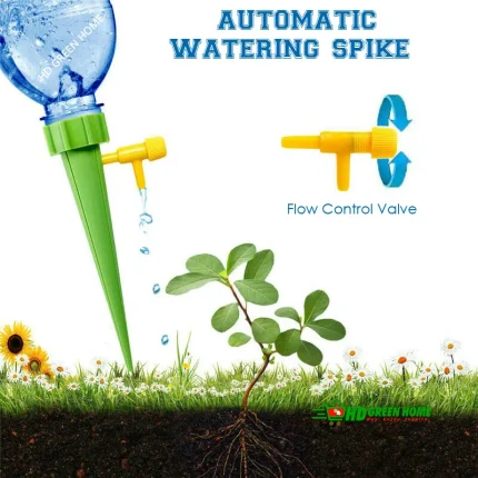 2 pcs x Plant Auto Watering Spike with Control Valve Automatic Irrigation Tool